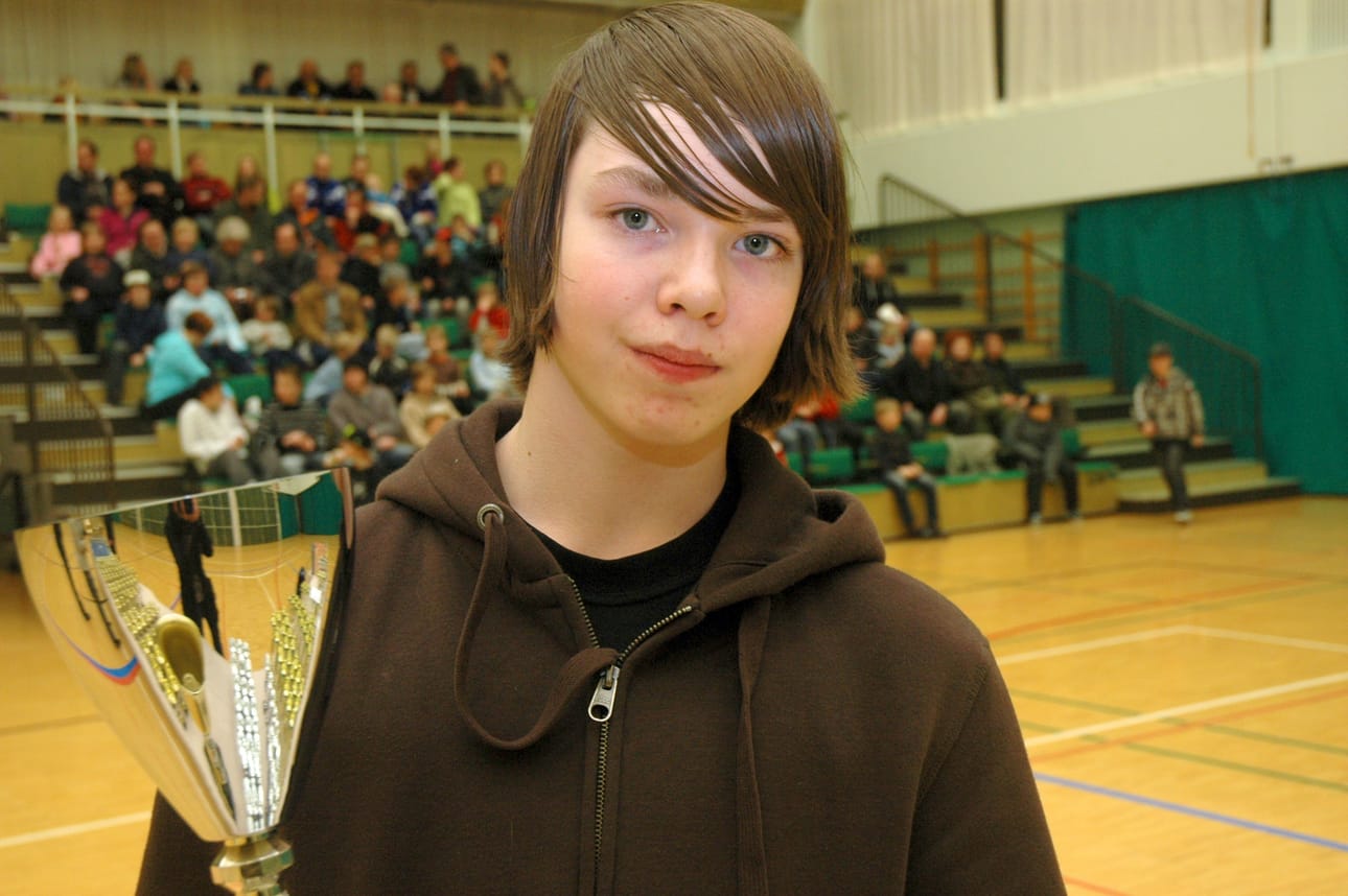 Taneli Ronkainen nappasi vuonna 2009 PaKan 'vuoden juniori' -kiertopalkinnon.