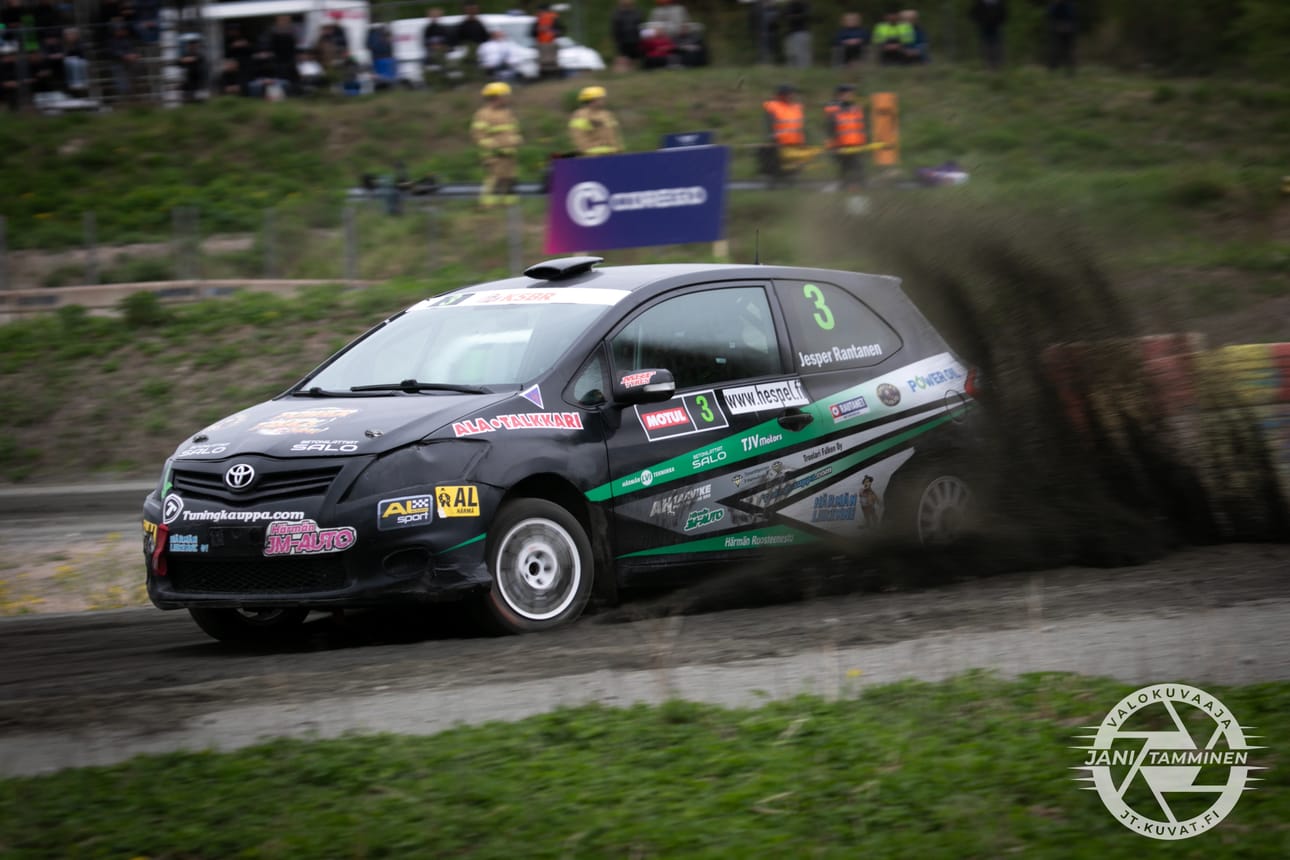 Viime vuonna Jesper Rantanen ajoi rallicrossin SM-kilpailuissa pronssille.
