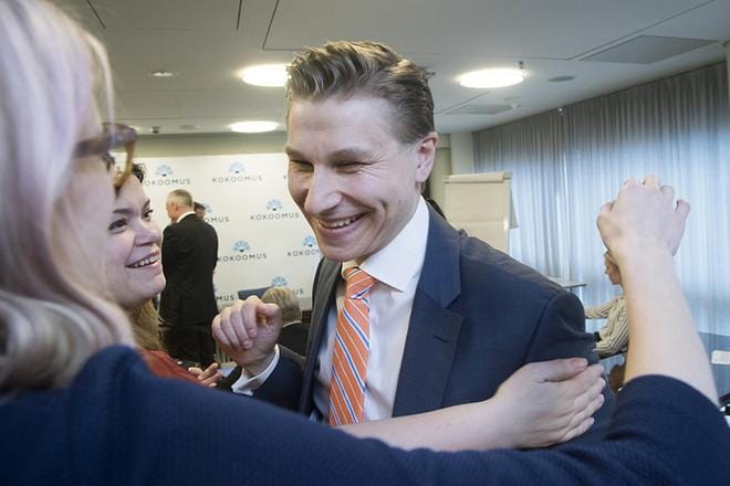 Kansanedustaja Antti Häkkäsestä tulee uusi oikeusministeri. Hän pääsee ensi töikseen valmistelemaan esitystä uudeksi oikeuskansleriksi. KUVA: Mauri Ratilainen
