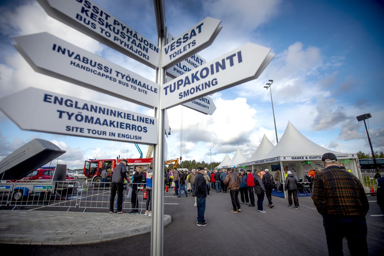 Järjestäjät loivat viihtyisän tapahtuman Fennovoiman työmaalle