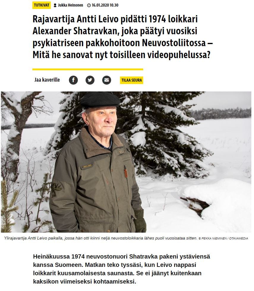 Antti Leivo vieraili uudelleen neuvostoloikkareiden pidätyspaikalla.