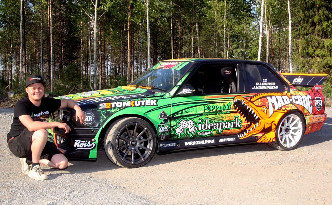 Pauli Laakso pääsee pian ajamaan ensimetrit hänelle uudella drifting-autolla.