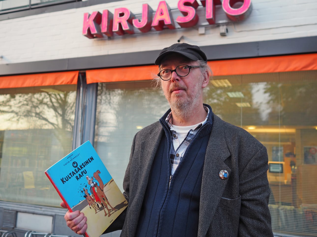 Reijo Valta luennoi Tintti- ja Asterix-elokuvista ennen kaikkea sarjakuvan harrastajille suunnatussa seminaarissa lauantaina.