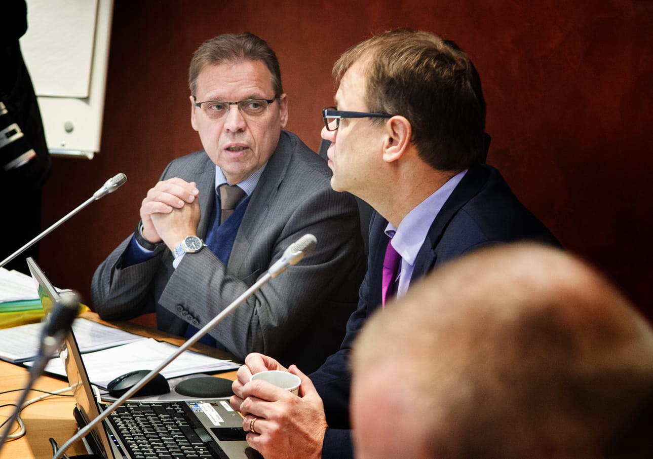 SAK:n puheenjohtaja Lauri Lyly ja pääministeri Juha Sipilä (kesk.) ovat olleet viime päivinä paljon esillä kilpailukykysopimusneuvotteluiden vuoksi.