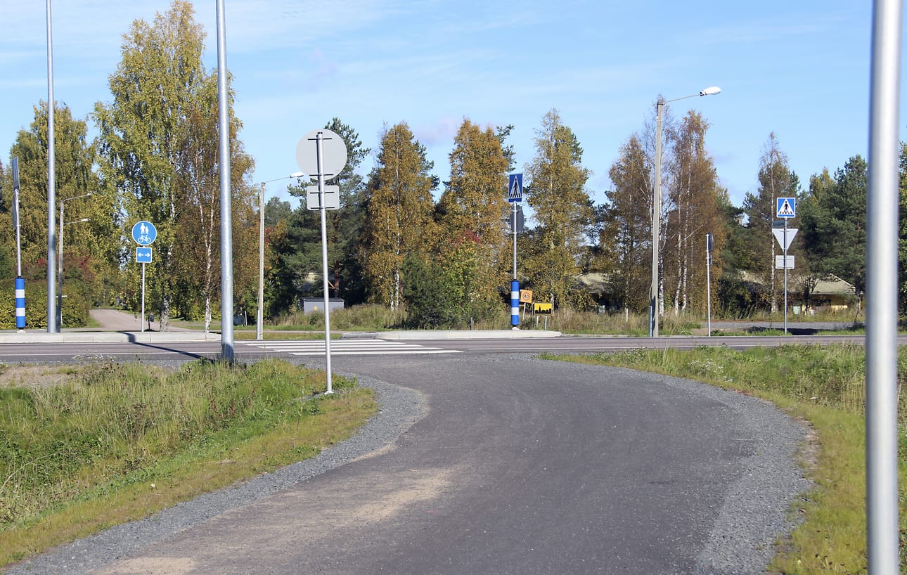 Onnettomuus tapahtui Takojankadulla Oulaisissa.
