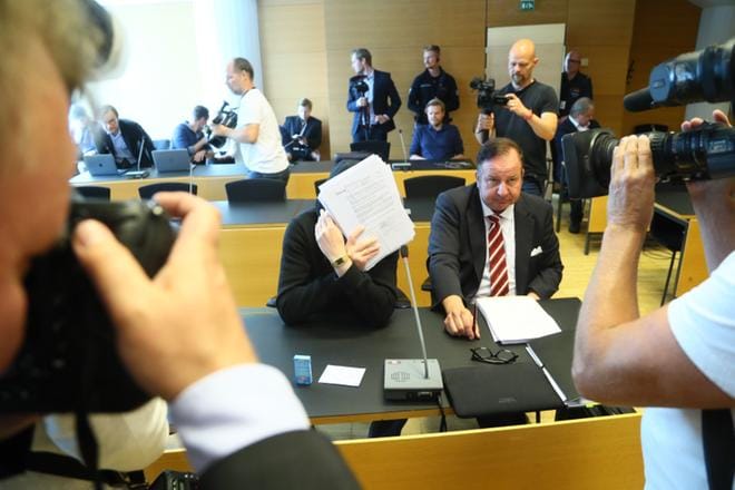 Helsingin käräjäoikeudessa käsiteltiin tiistaina juttua, jossa sarjakuristajana kutsuttu Michael Penttilä oli syytettynä murhasta. KUVA: Mauri Ratilainen