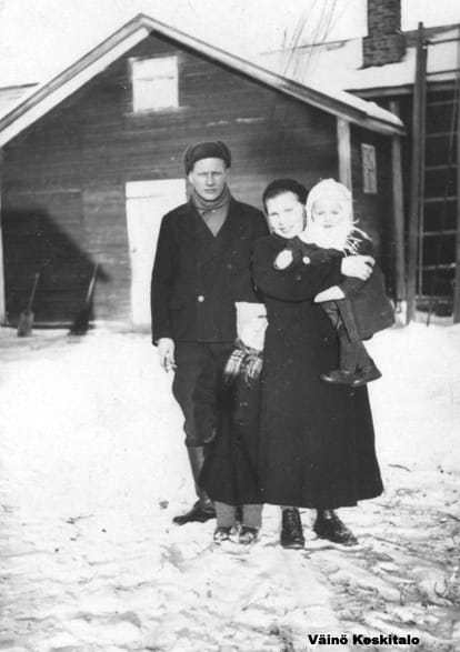 Saimi Keskitalo os. Räinä nuorena tyttönä.