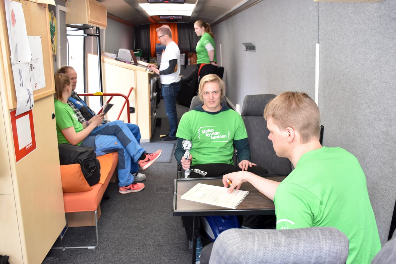 Lapissa tapahtumien pääjärjestäjänä toimii Lapin liikunta. Testaukset suoritetaan Pohjois-Pohjanmaan liikunnalta tuodussa bussissa, johon on asennettu testaukseen tarvittavat välineet.