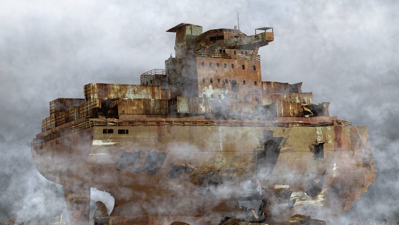 Jaakko Niemelä: Nostalghia, 2019, pysäytyskuva videoanimaatiosta.
