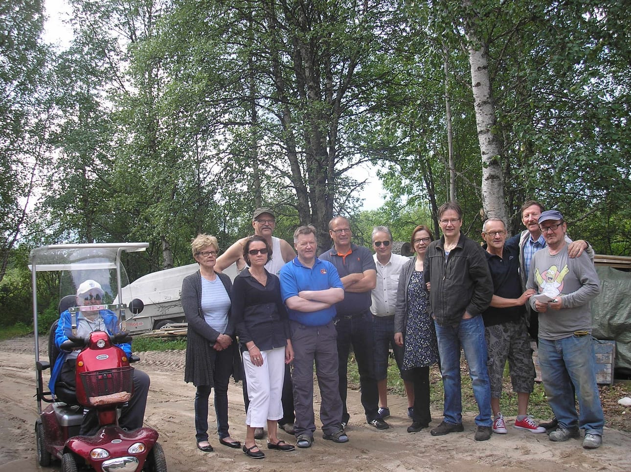 Ent. palopäällikkö Olavi Tuovila, Liisa Korhonen, Paula Tauriainen, Hannu Tuovila, Jukka Nurmi, hra Tammi, Teuvo Laihola, Leena Nurmi, Matti Nurmi, Immo Laihola, Antti Korpua ja Hannu Korpua.