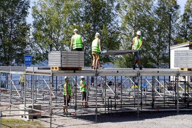Sisäsatamaan rakentuvalla puistolavalla nähdään monipuolinen ja tasainen kattaus sekä kotimaisia että ulkomaalaisia artisteja. KUVA: LOTTA MIKKILÄ