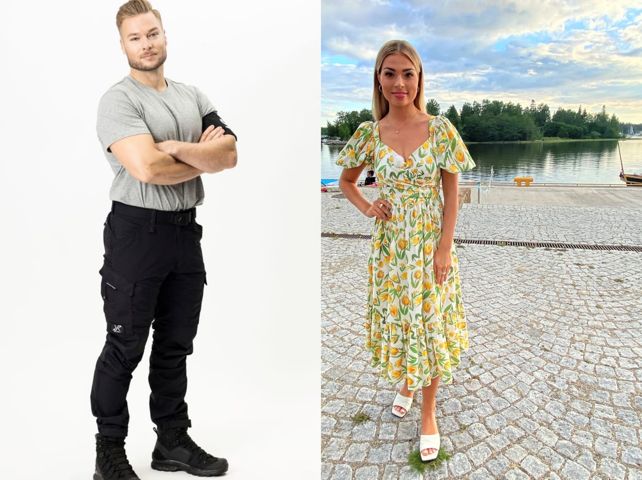Essi Unkuri on kotoisin Vaasasta ja Viljami Harjuniemi Rovaniemeltä. Häitä vietettiin morsiamelle rakkaissa maisemissa Vaasassa.