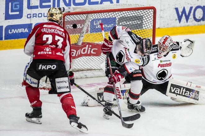 Olavi Vauhkonen ehti ennen loukkaantumistaan tehdä Sportille 12 maalia. Kuva: Jarno Pellinen