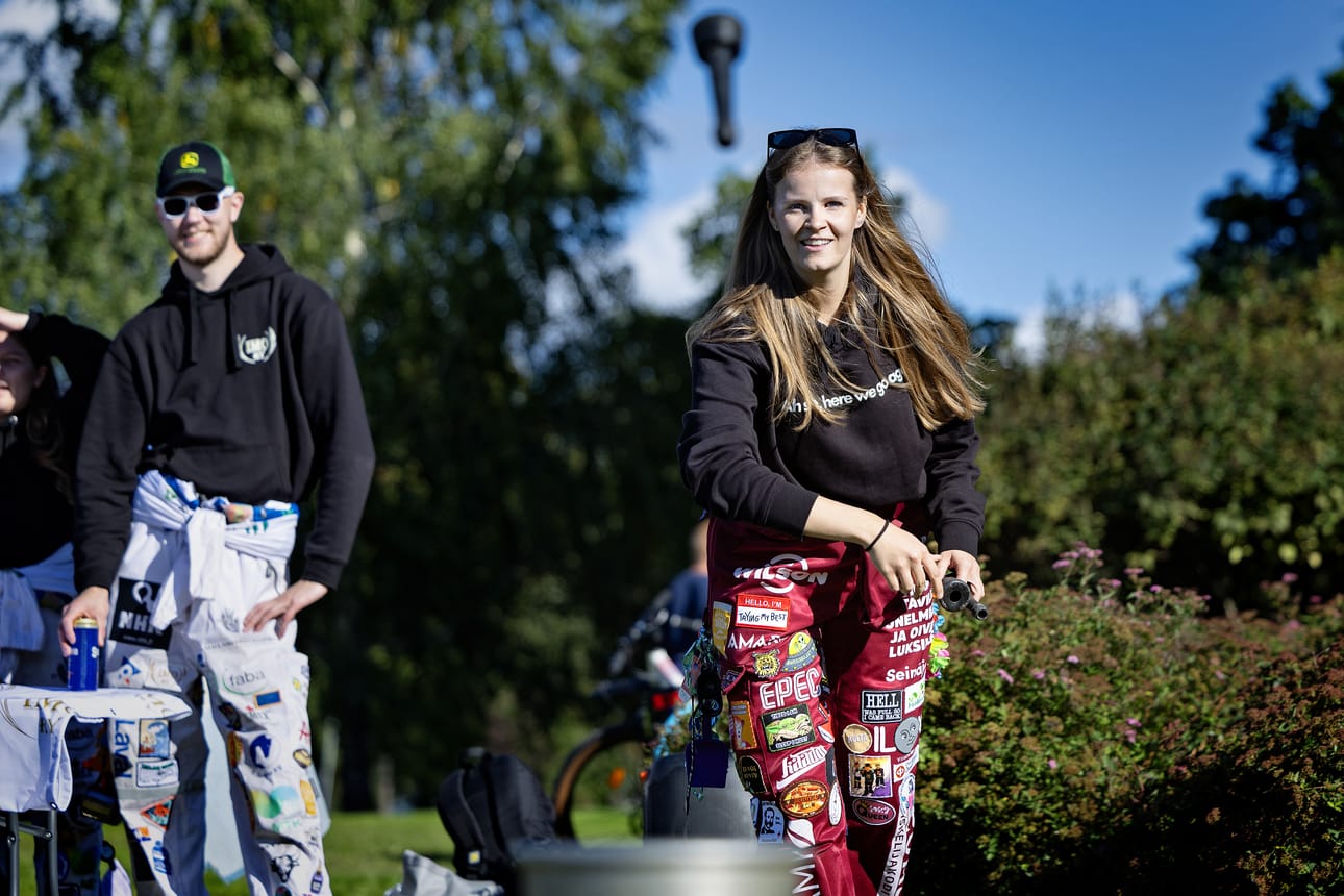Tamperelainen Jutta Haurula on toisen vuoden tradenomiopiskelija.