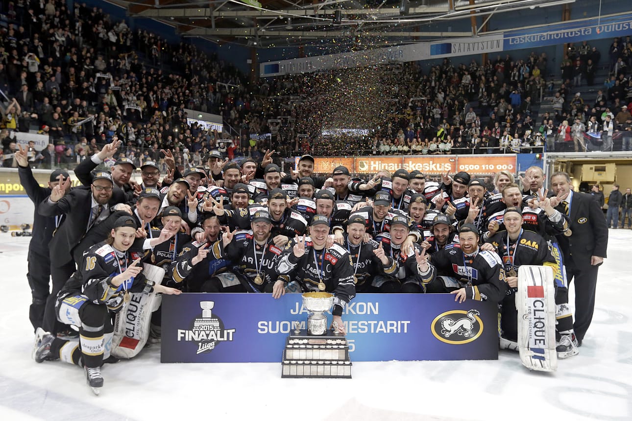 Kärpät voitti mestaruuden viimeksi kaudella 2014-2015.