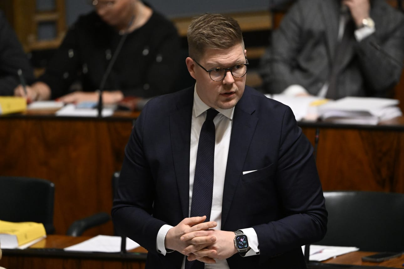Antti Lindtman (sd.) sanoo haluavansa pääministeriksi mahdollisimman pian. LEHTIKUVA / Emmi Korhonen