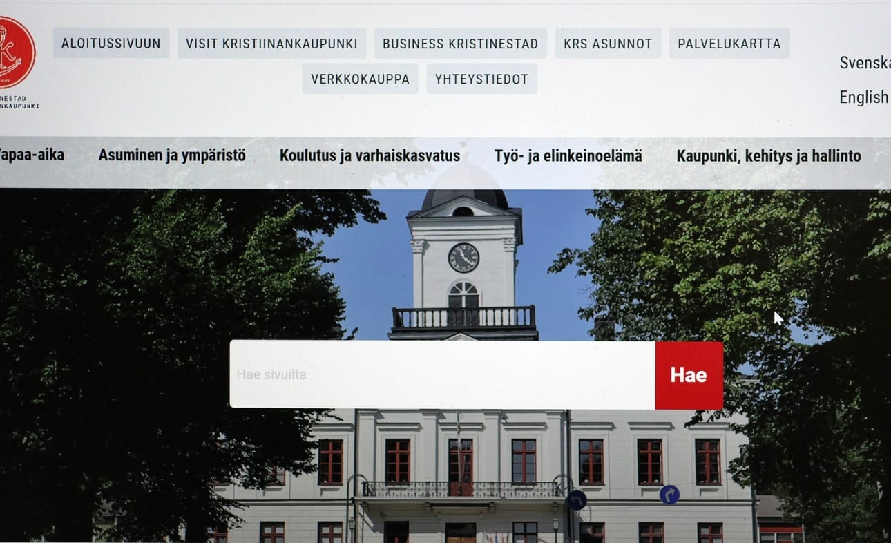 Kaupunki suunnittelee, että kaupungin nettisivut pistetään kokonaan uusiksi. Nykyinen sivusto on 10 vuotta vanha.