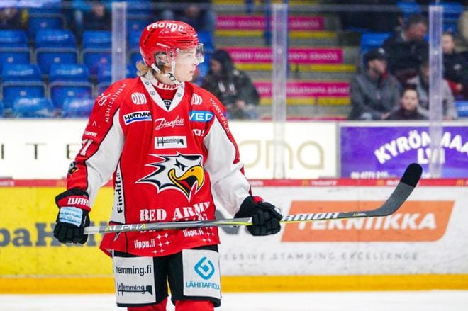 Sportin liigakokoonpanoon palaava Santeri Haarala teki Kokkolassa 13 ottelussa mestispisteet 2+7. KUVA: SAMPPA TOIVONEN