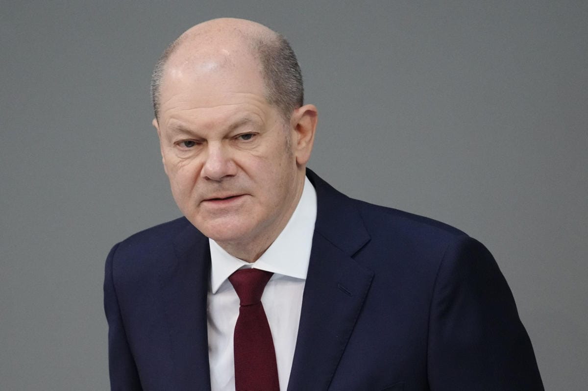 Liittokansleri Olaf Scholz Berliinissä 27. helmikuuta. DPA / LEHTIKUVA