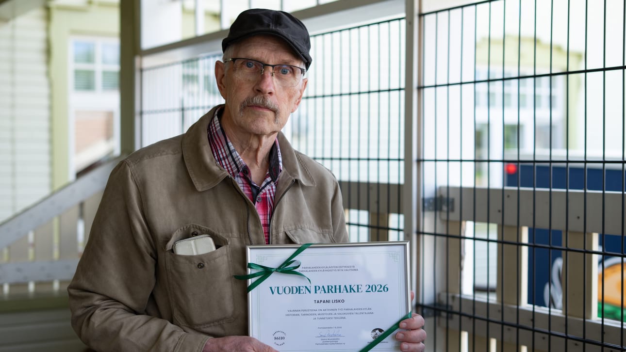 Tapani Lisko oli yllättynyt, mutta otettu tullessaan valituksi Vuoden Parhakkeeksi.