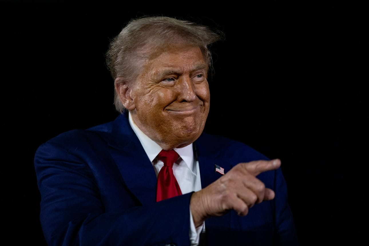 "Jos Trump voittaa, on todennäköisempää että tulee suurempia muutoksia", arvioi Nordean pääanalyytikko Jan von Gerich. LEHTIKUVA / AFP