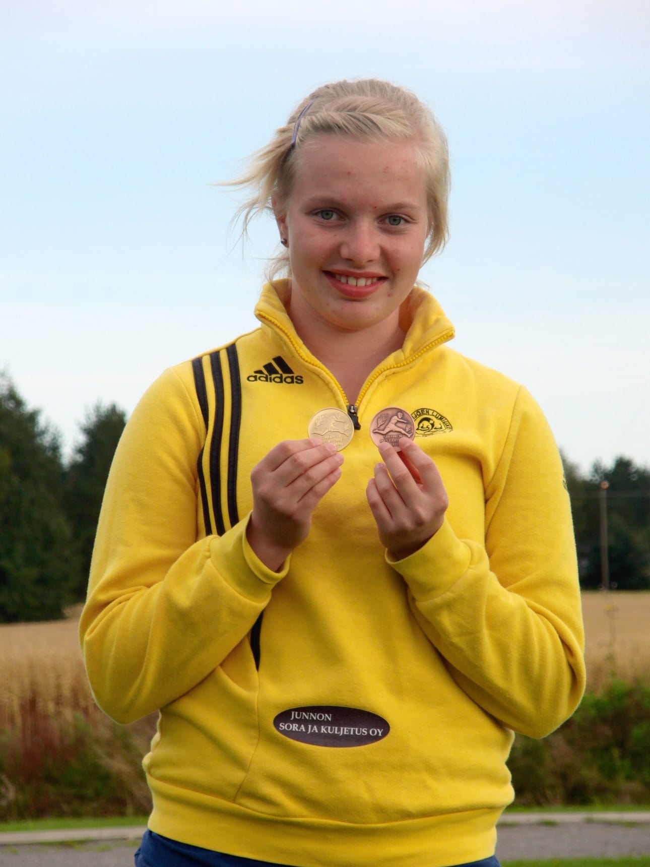 Milla Koski-Vähälä heitti SM-kultaa.