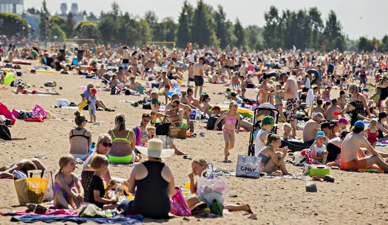 Oulussa helleraja on ylitetty kolme kertaa. Arkistokuva.