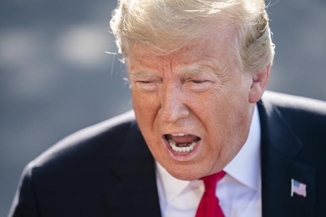 Yhdysvaltojen presidentti Donald Trump määräsi Meksikolle viiden prosentin tullimaksut siirtolaisten pysäyttämiseksi. KUVA: Jim Lo Scalzo/EPA