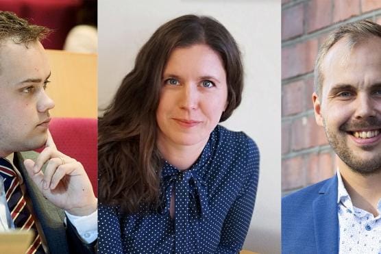 Marcus Beijar, Jenny Malmsten ja Martin Norrgård pääsevät haastatteluihin, kun Maalahden kunnanjohtajan hakuprosessi etenee.