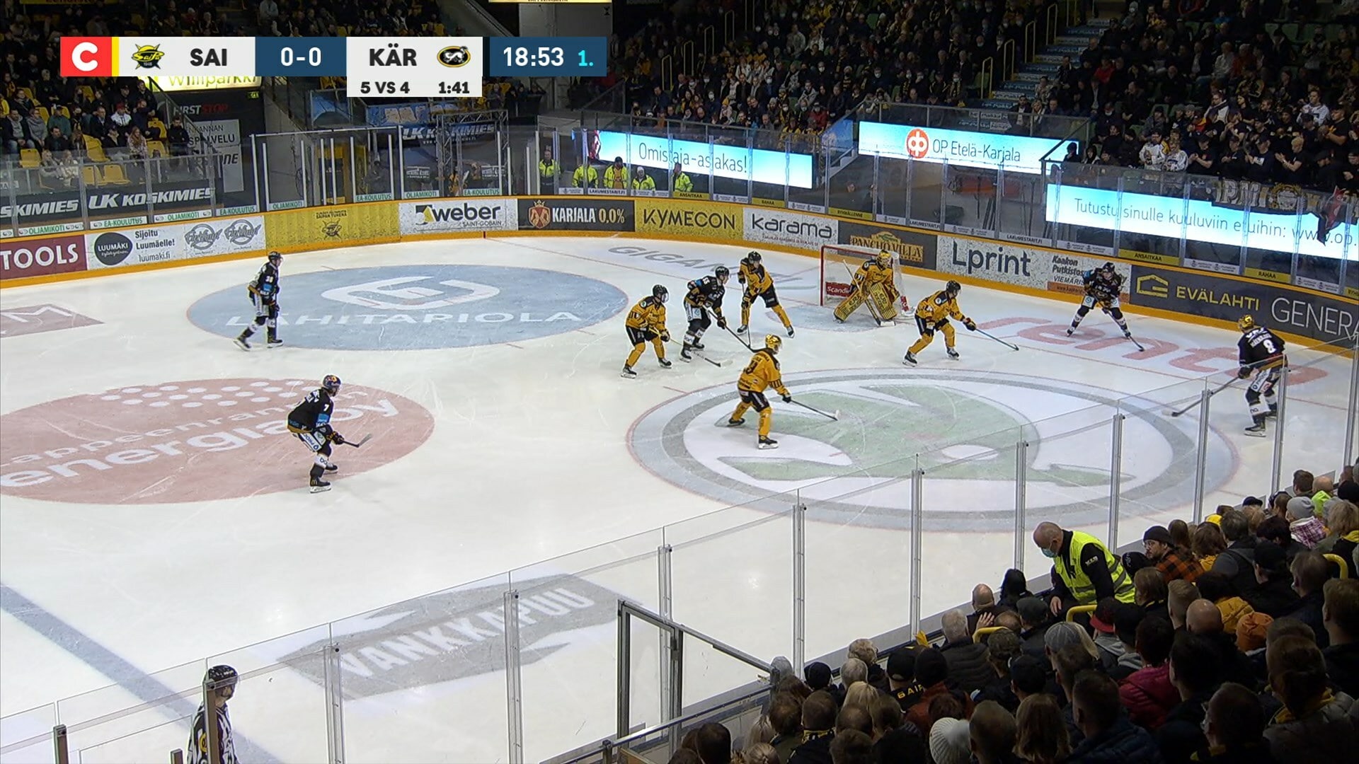Katso huippuhetket SaiPa-Kärpät -ottelusta