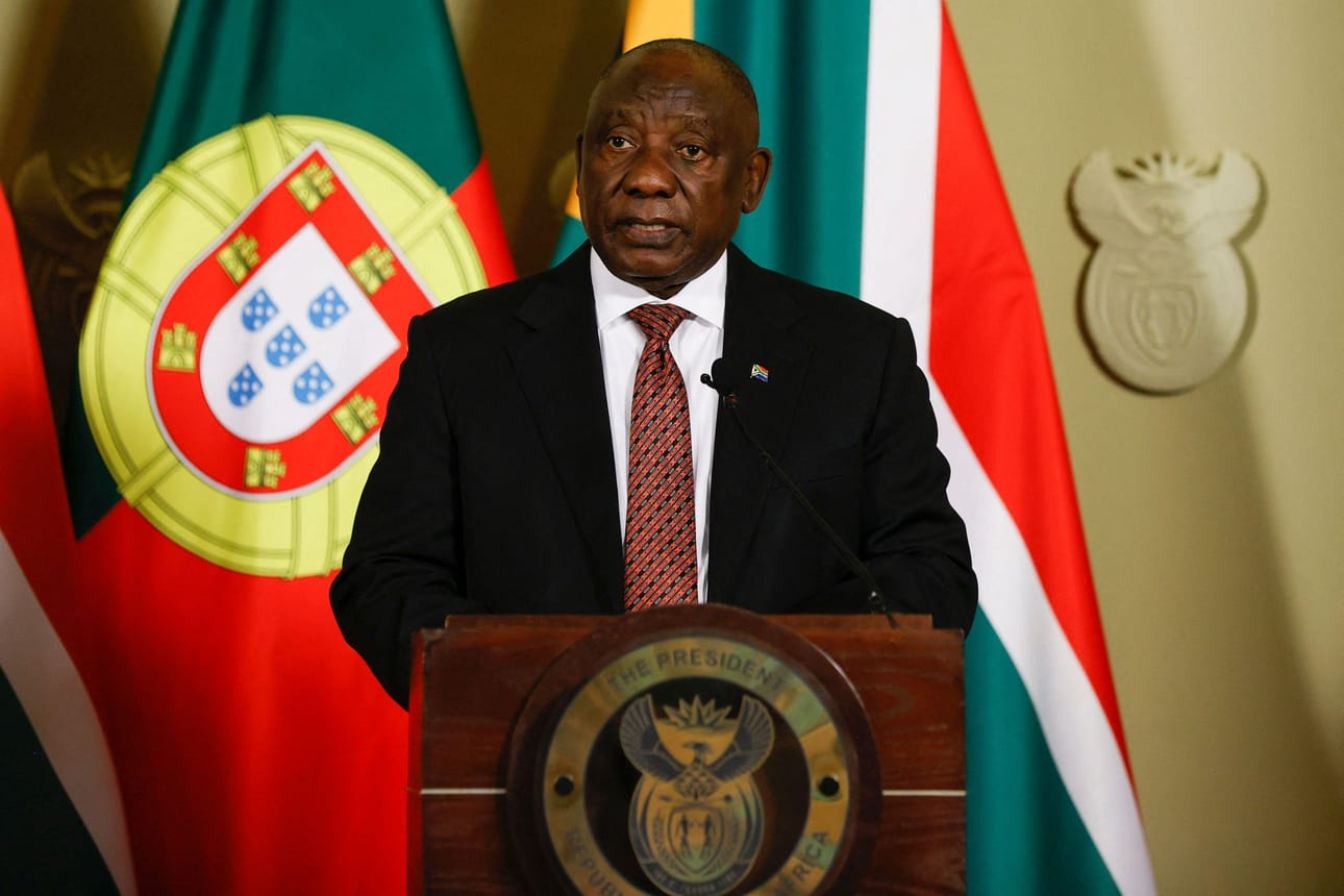 Kokousta isännöi Etelä-Afrikan presidentti Cyril Ramaphosa. LEHTIKUVA/AFP
