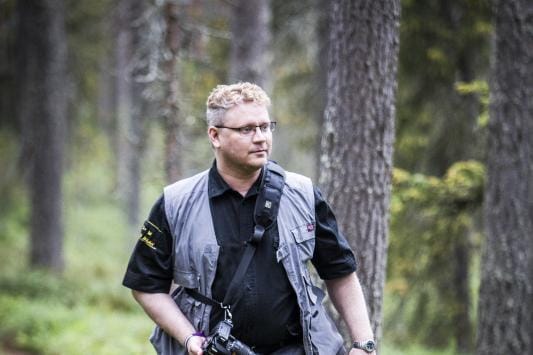 Vuoden alussa Turusta Posiolle muuttanut Marko Uskelin on toistaiseksi sairauslomalla. Valokuvausta harrastava mies kulkee luonnossa niin paljon kuin voimat antavat myöten. KUVA: Jussi Leinonen