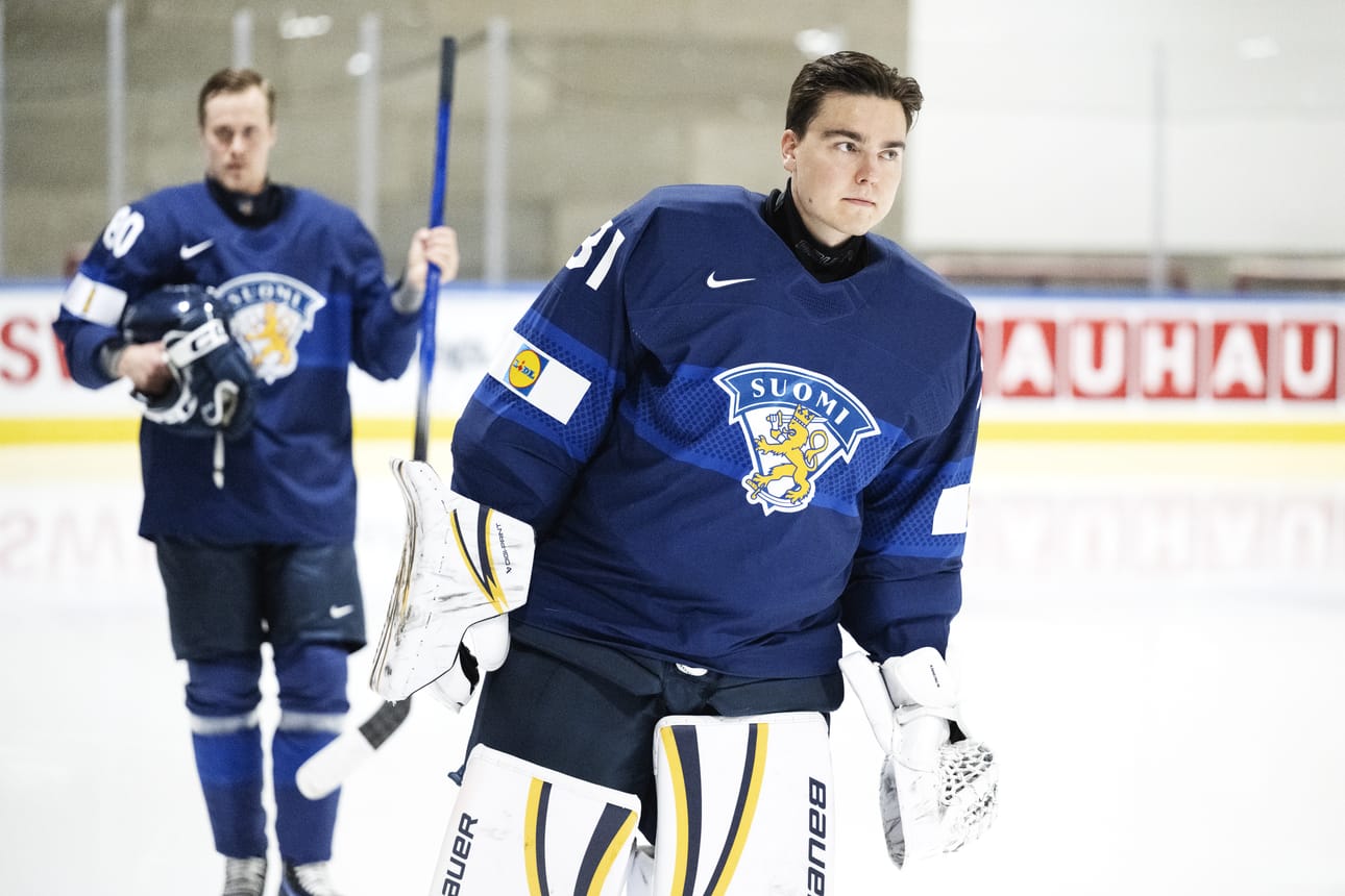 Justus Annunen ei paljastanut, onko hän tiistain Sveitsi-ottelussa Leijonien maalilla.