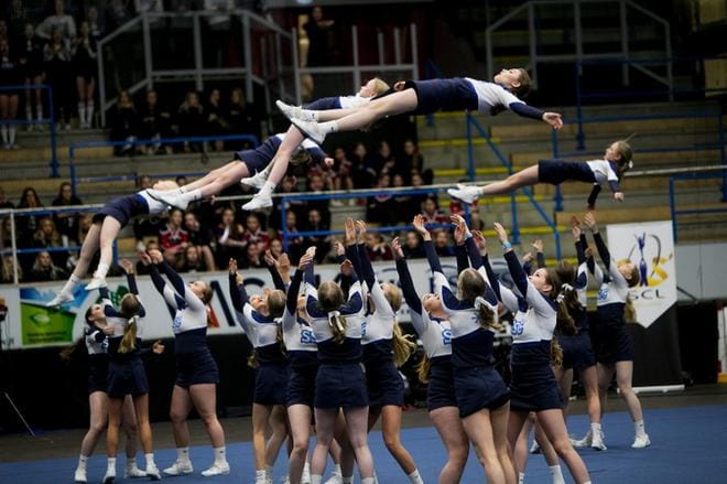 Spirit Shakin Cheerleaders, Dust Devil -joukkue Tuusulasta. Kuva: Jaakko Elenius
