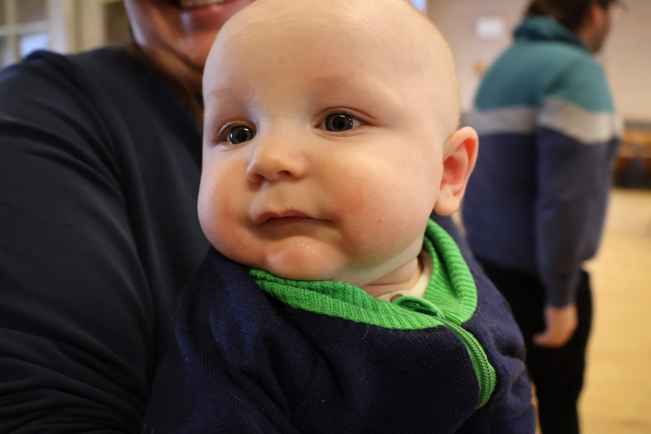 Syyskuussa syntynyt Valtteri Malin Isojoen Kirkonkylältä on melkoinen hymypoika.