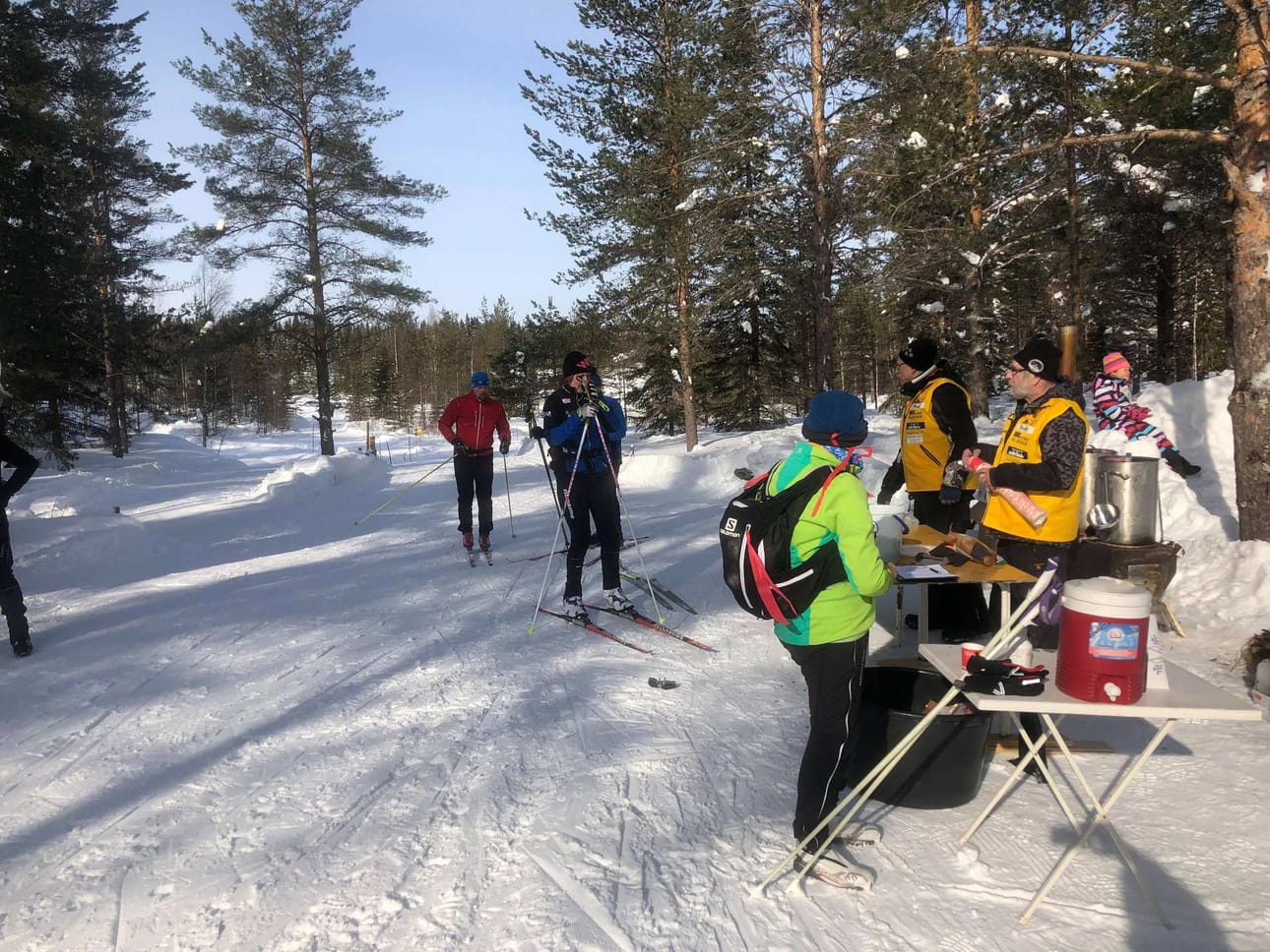 Rajalta rajalle hiihtäjät ehtivät myös Korkiamaahan.