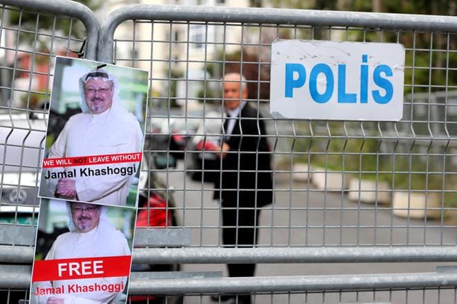 Turkkilaisten mukaan toimittaja Jamal Khashoggia oli kuulusteltu, kidutettu ja lopulta hänet oli tapettu. KUVA: TOLGA BOZOGLU