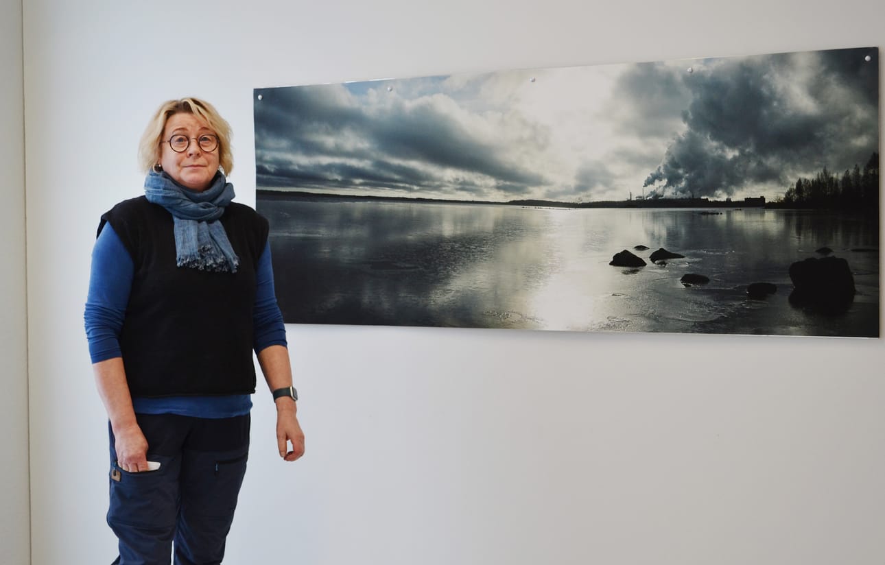 Näyttelyyn osallistuva keminmaalainen Marjo Pitko on yksi Meän periferian perustajista.
