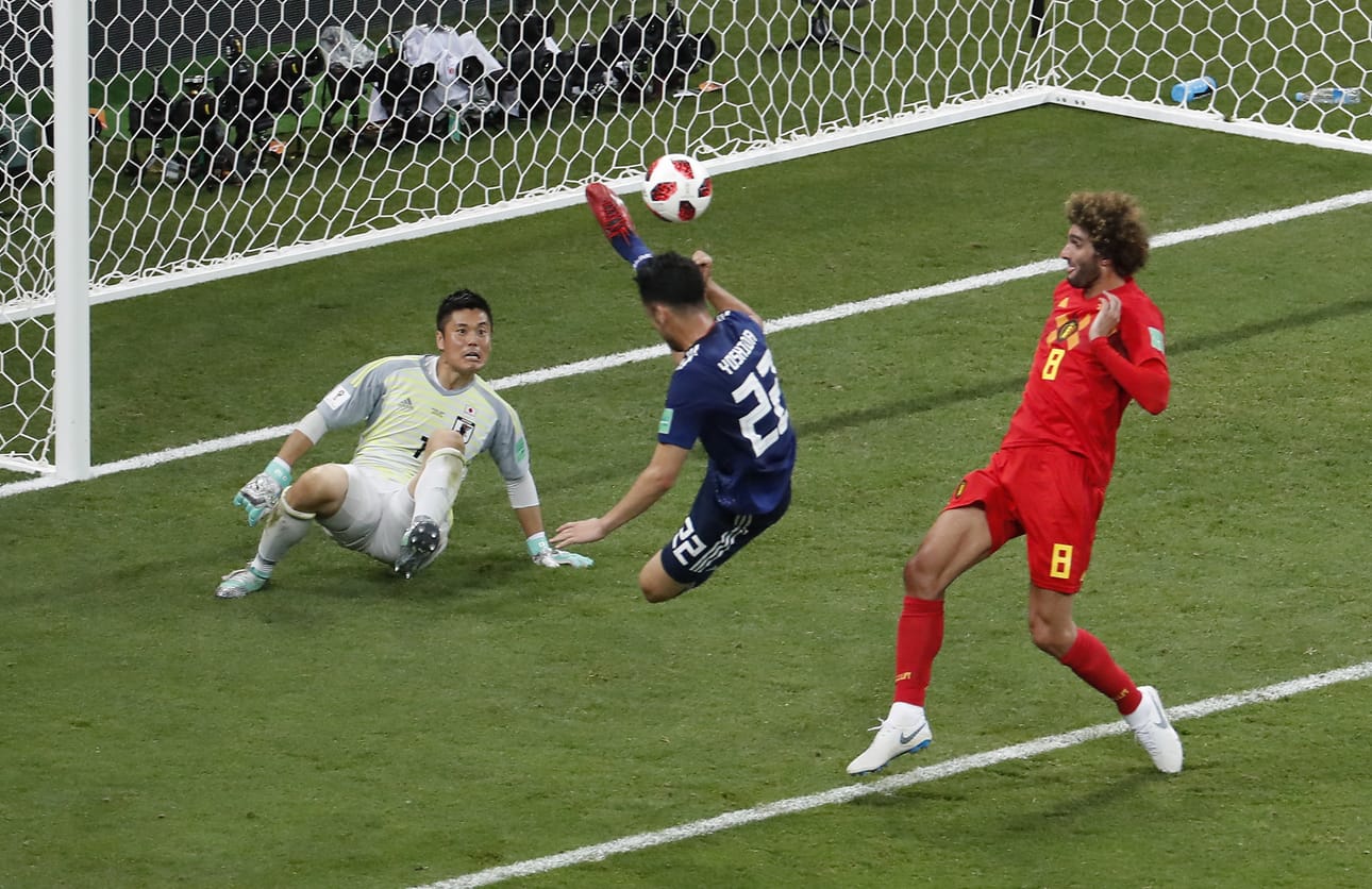 Belgian ja Japanin välisen ottelun ratkaisu venyi viime hetkille.