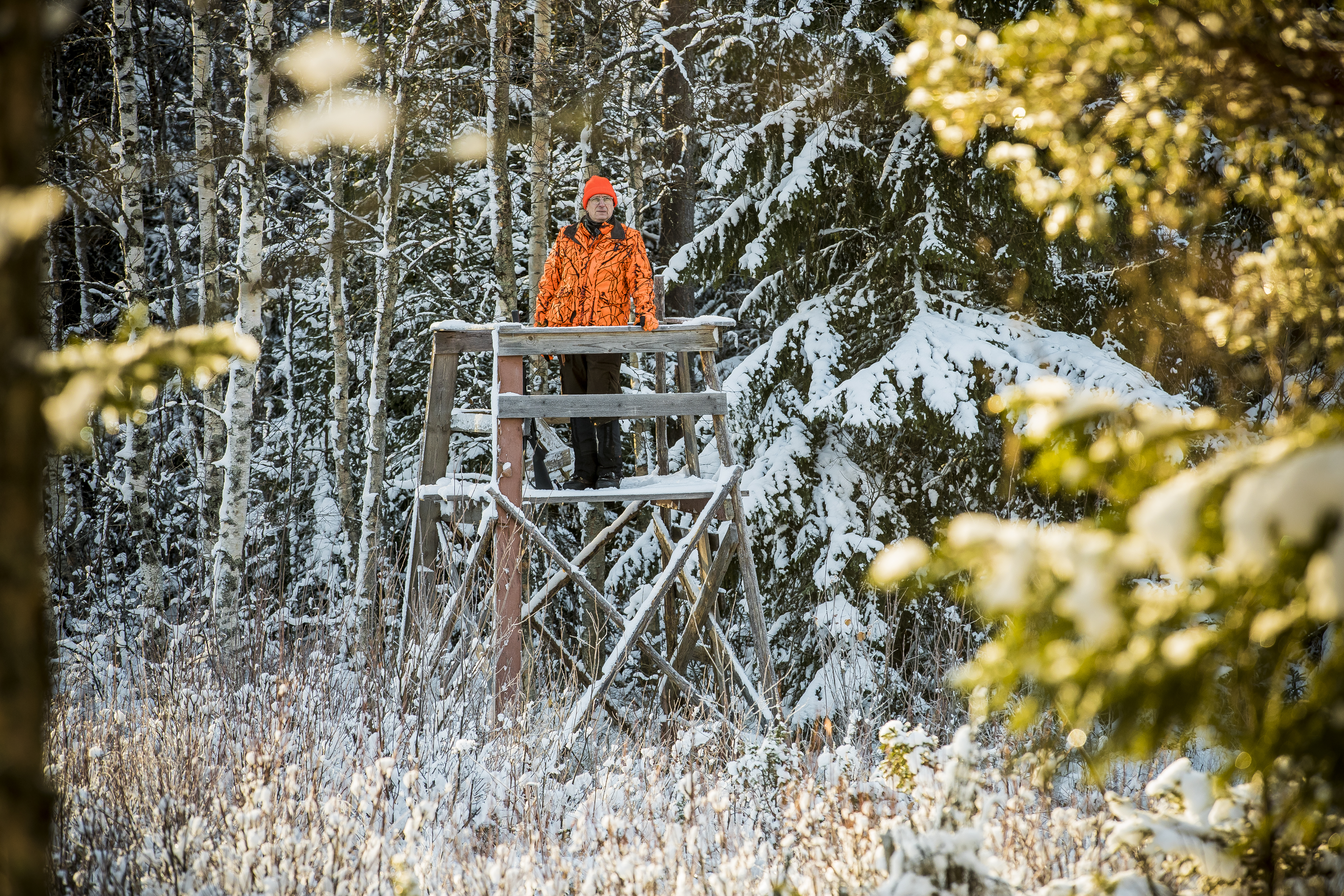 Jouni Sipiläinen oli juuri ampunut yhden hirven. Tässä vaiheessa tiedossa oli, että toinen saattaisi olla aivan lähimaastossa, joten kaikki aistit oli syytä pitää tarkkana.