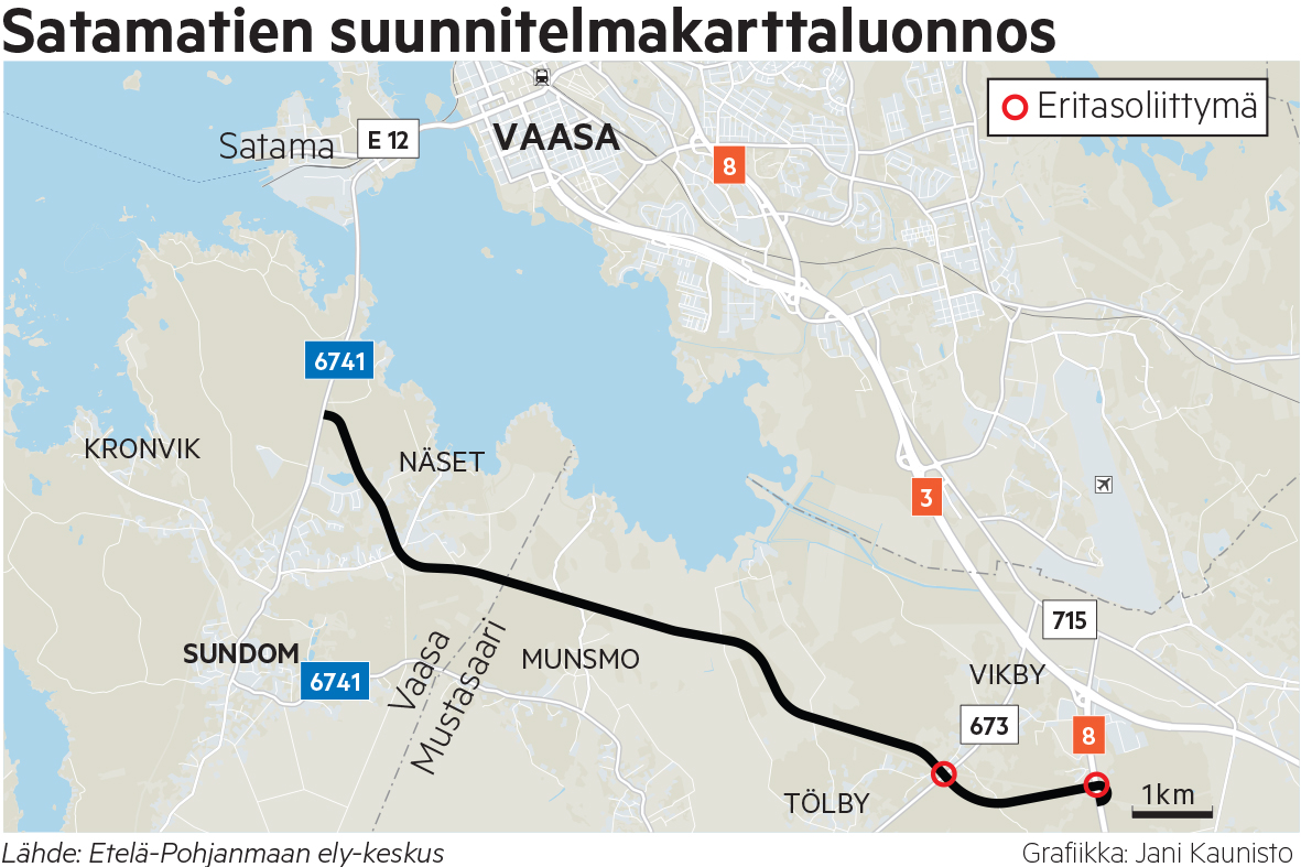 "Ei ole sellaista vaihtoehtoa, ettemme tekisi mitään" – Vaasan satamatie piirtyy koko ajan tarkemmin