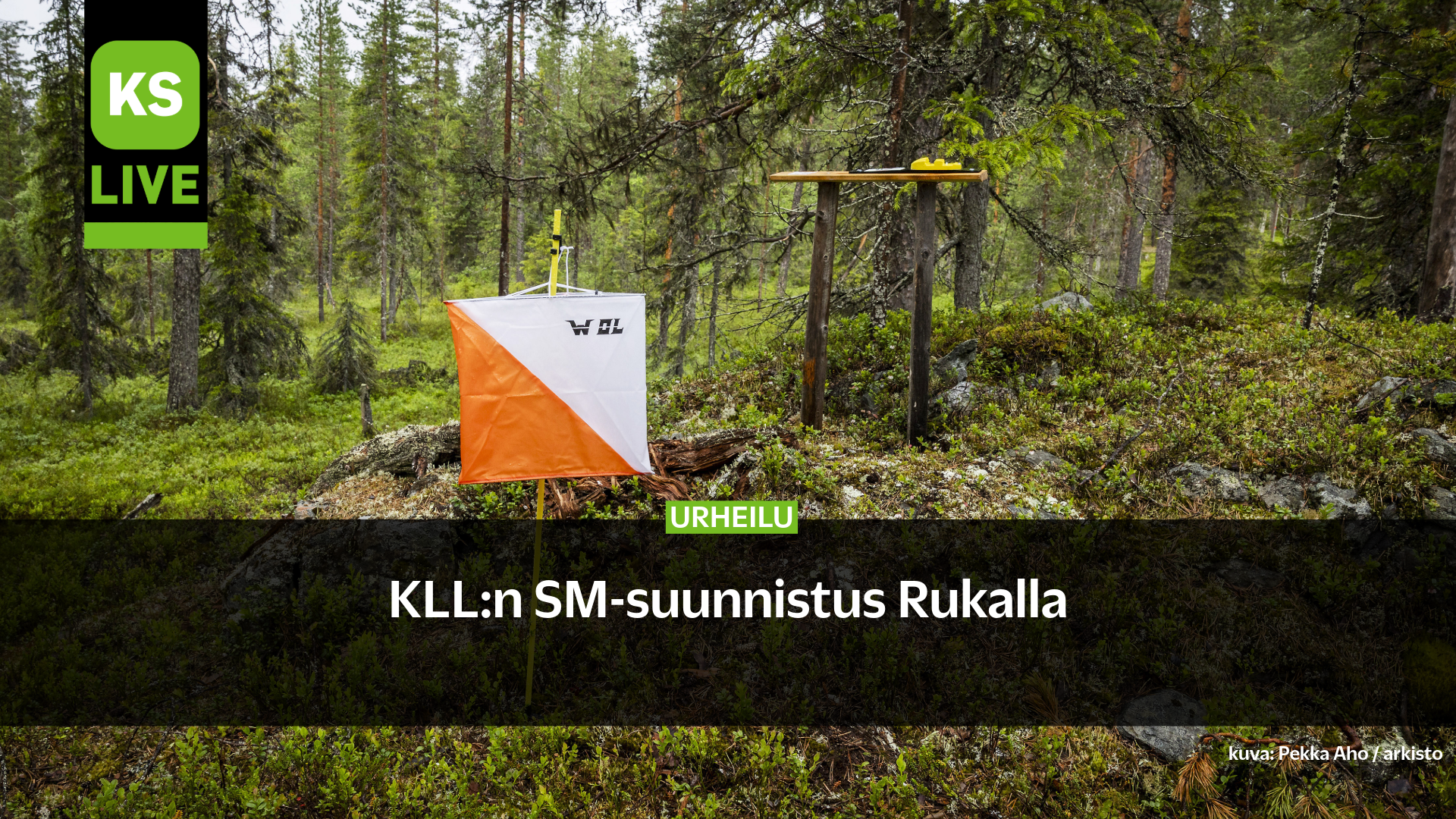 Suunnistajat kirmasivat rasteille Koululiikuntaliiton suunnistuksen SM-kilpailuissa Rukalla