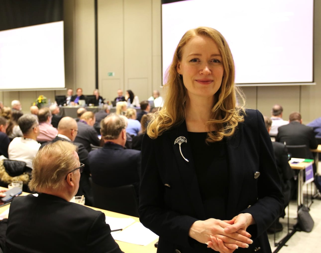 Maria Mäkynen aloitti joulukuussa johtotehtävissä hyvin miesvaltaisella alalla Insinööriliitossa.