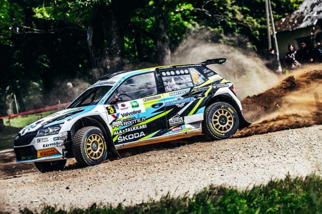 Alavutelaisen Teemu Asunmaan kausi jatkuu sunnuntaina Virossa ajettavalla kovatasoisella Louna-Eesti Rallilla. KUVA: ARTURS IGAVENS
