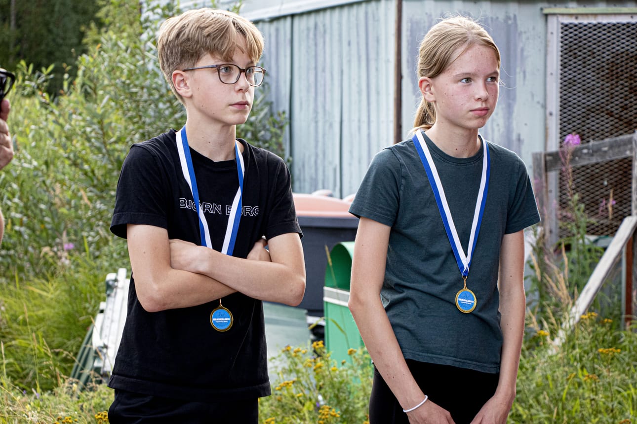Sisarukset Antton ja Alma Toppila olivat sarjojensa ainoat osallistujat tällä kertaa.