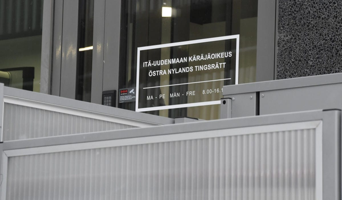 Itä-Uudenmaan käräjäoikeus antoi tuomion maanantaina. LEHTIKUVA / HEIKKI SAUKKOMAA