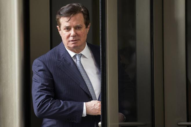 Trumpin entisen kampanjapomon Paul Manafortin väitetään saaneen rahaa Ukrainan ex-presidentin lahjussotkuihin sekaantuneelta yritykseltä. KUVA: EPA/SHAWN THEW