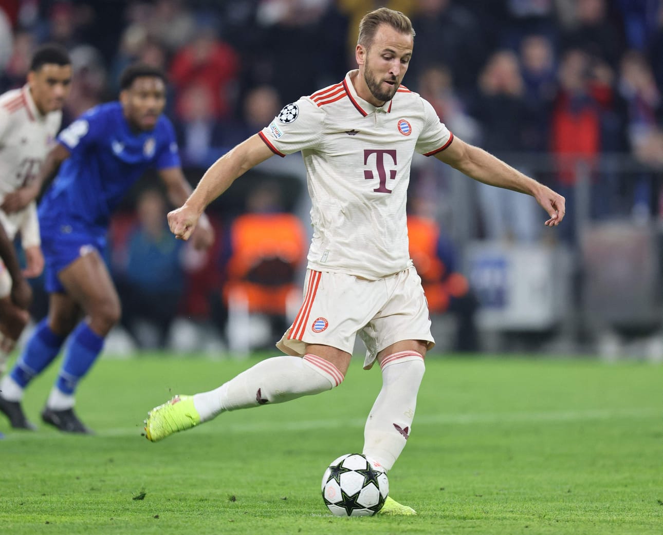 Ottelun ahkerin maalintekijä oli englantilainen Harry Kane, joka viimeisteli peräti neljä maalia. LEHTIKUVA/AFP