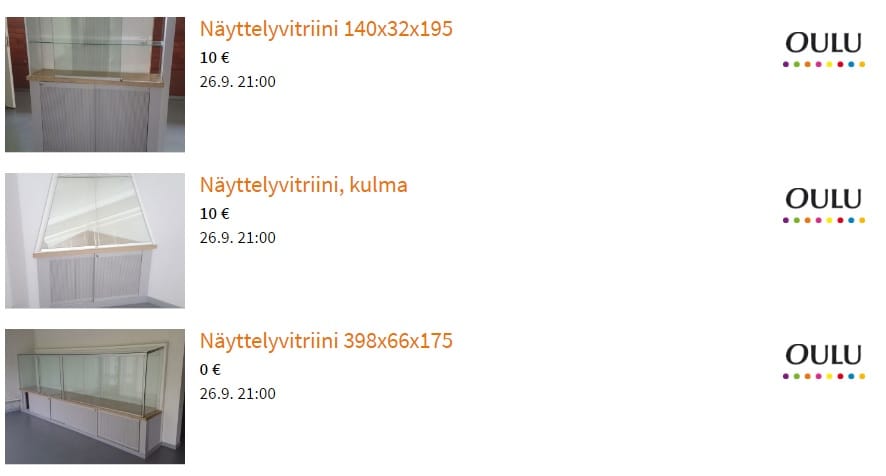 Kuvakaappaus Kiertonet-sivustolta.