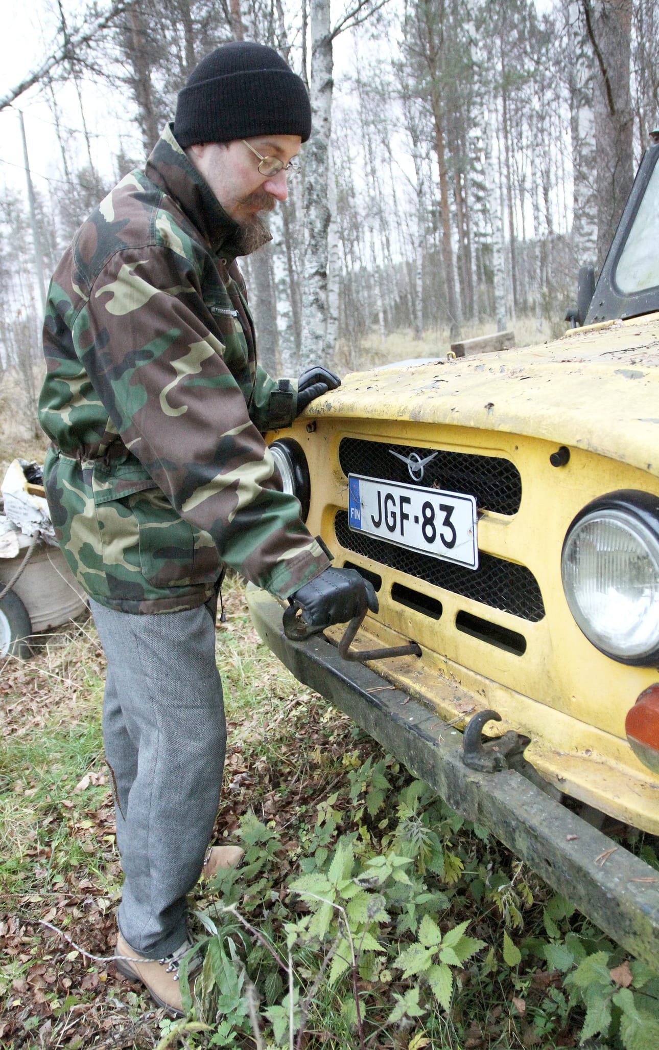 Hannu Luukinen harrastaa myös itäautoja.